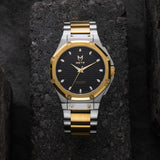 AM408SS - 41MM SILVER & GOLD WATCH