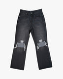 EPTM DISTRESSED BAGGY JEANS - BLACK