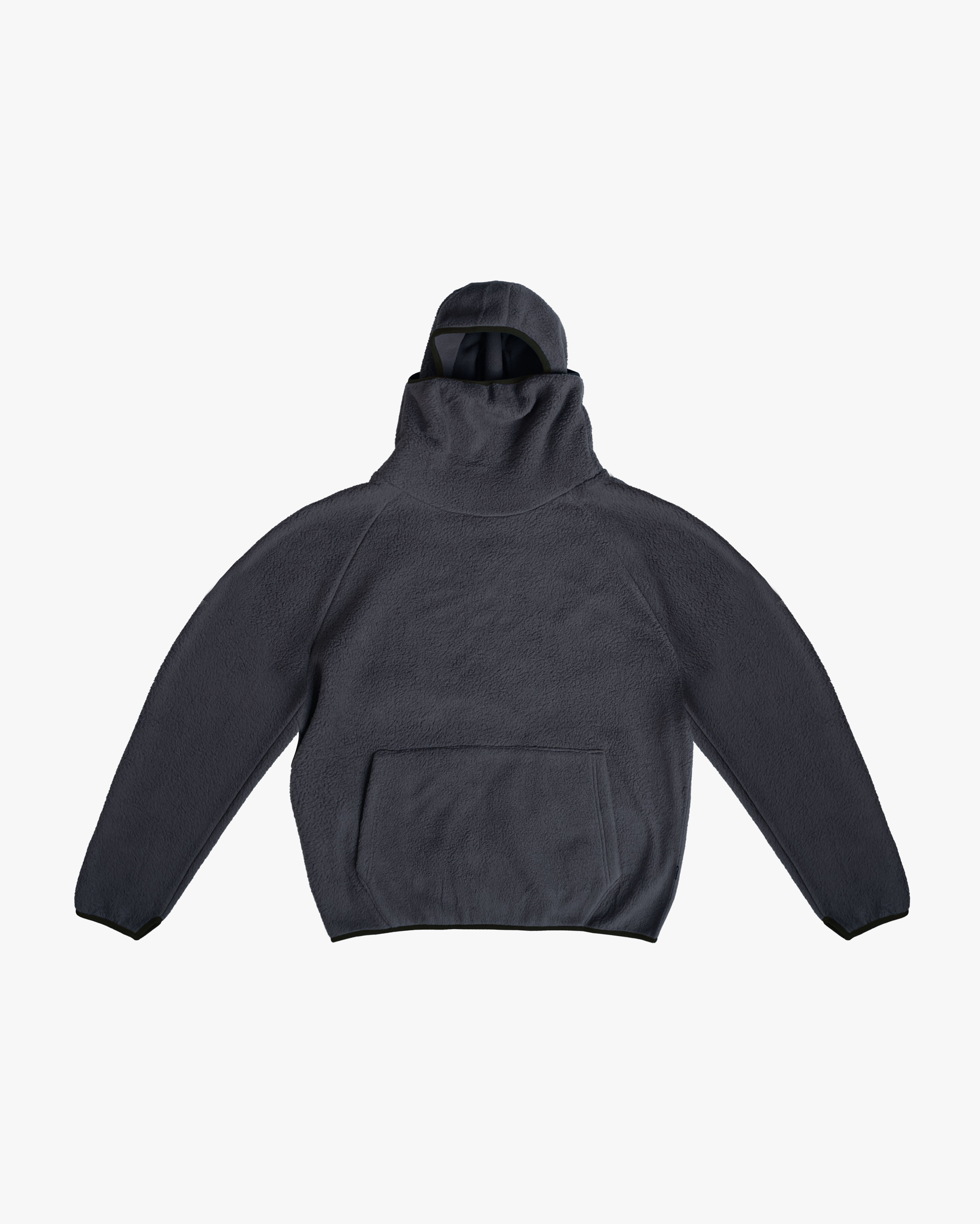 EPTM BALACLAVA SHERPA HOODIE-CHARCOAL