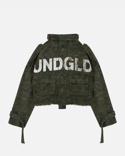 Basics Boxy Jacket Green Camo