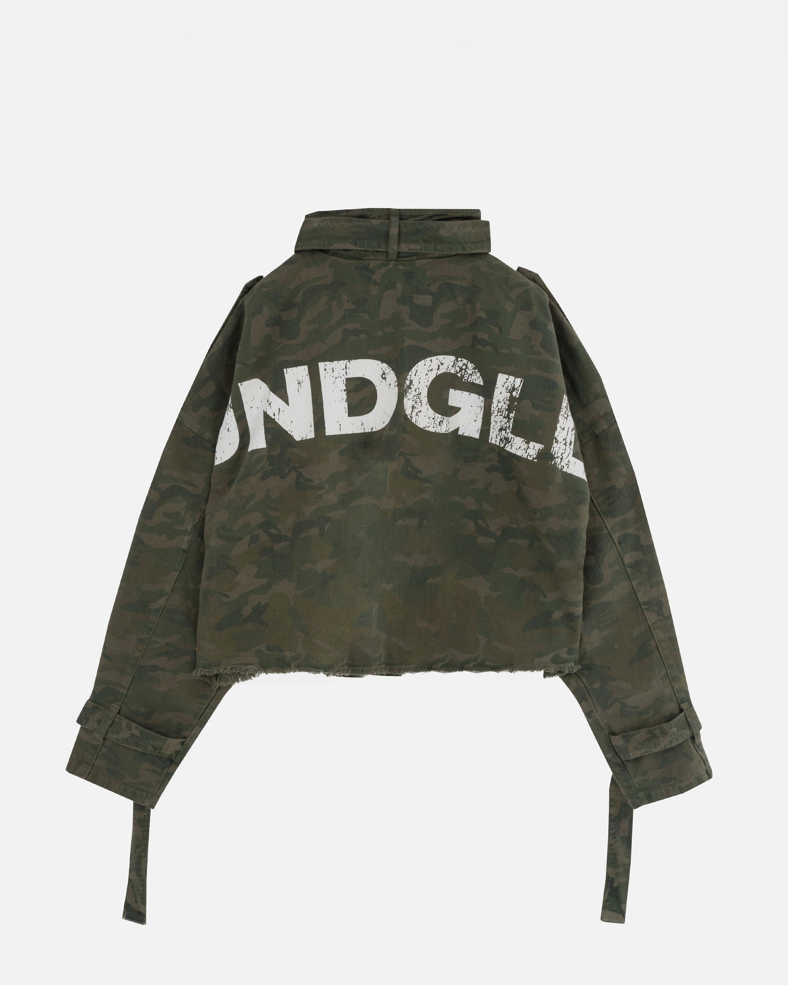 Basics Boxy Jacket Green Camo