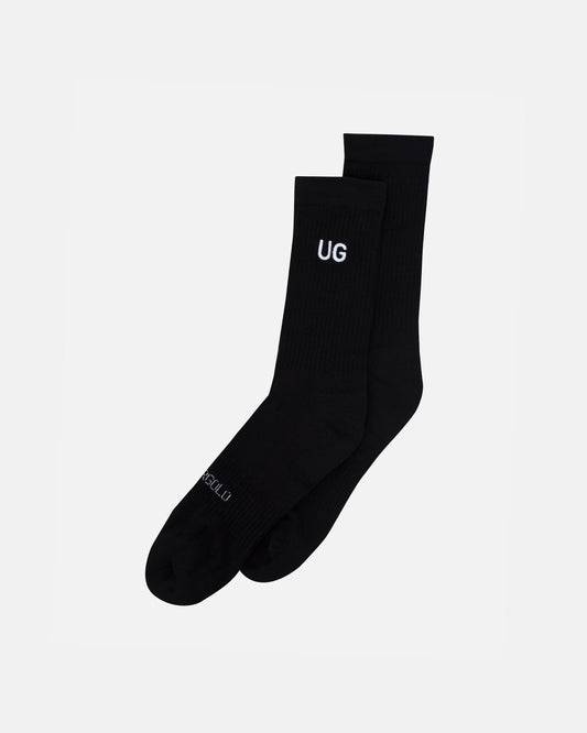 Basics Embroidered UG Socks Black