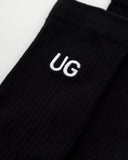 Basics Embroidered UG Socks Black