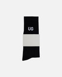 Basics Embroidered UG Socks Black