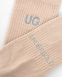 Basics Embroidered UG Socks Bone