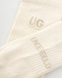 Basics Embroidered UG Socks Cream