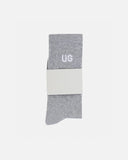 Basics Embroidered UG Socks Heather Gray