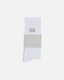 Basics Embroidered UG Socks White