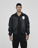 Basics Embroidered Varsity Blouson Black