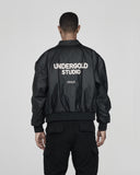 Basics Embroidered Varsity Blouson Black