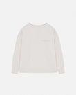 Basics Herringbone Knit Crewneck Cream