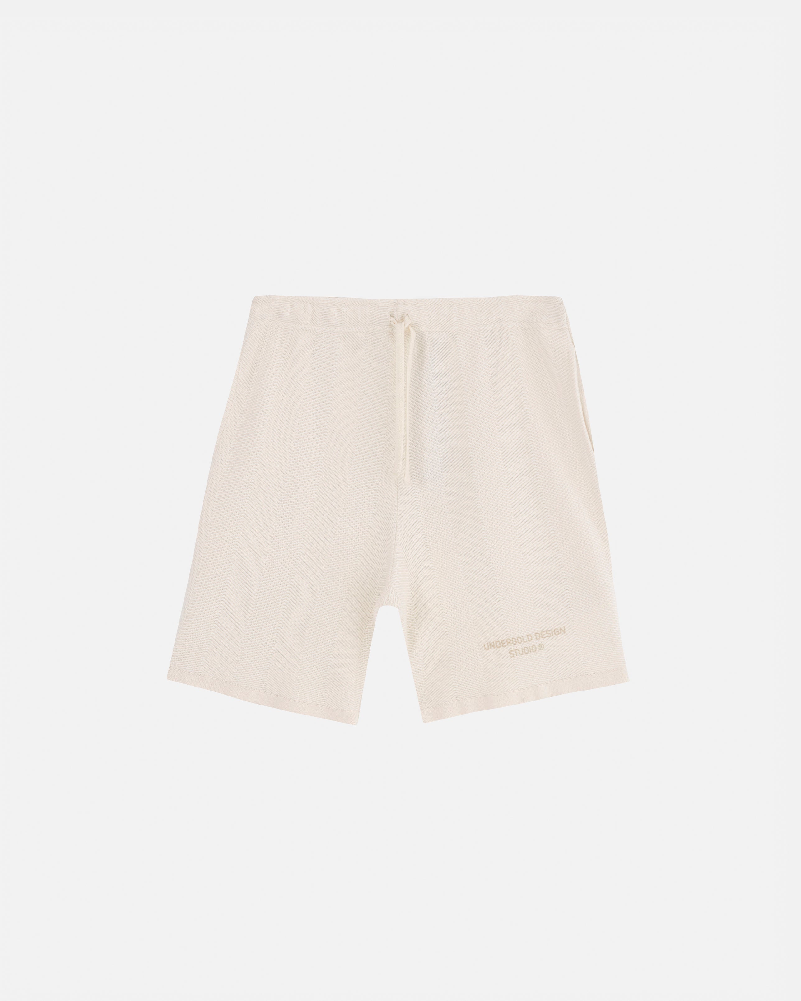 Basics Herringbone Knit Short Cream