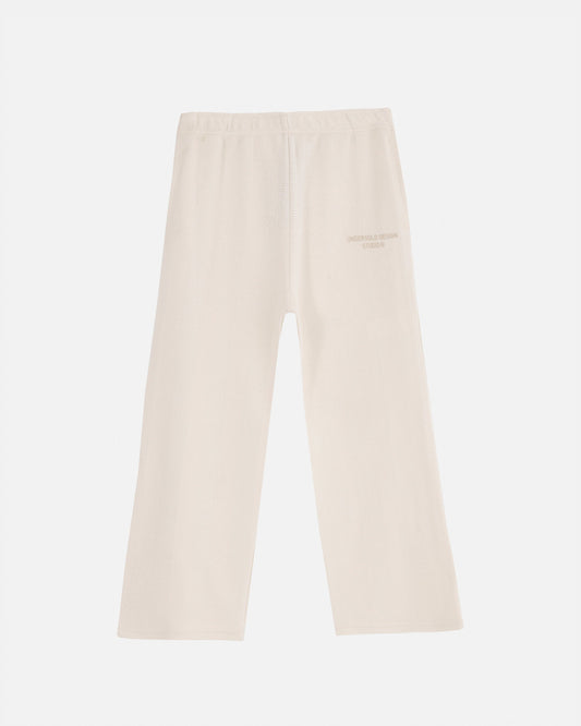 Basics Herringbone Knit Straightpants Cream