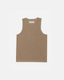 Basics Knit Tank Top Light Brown