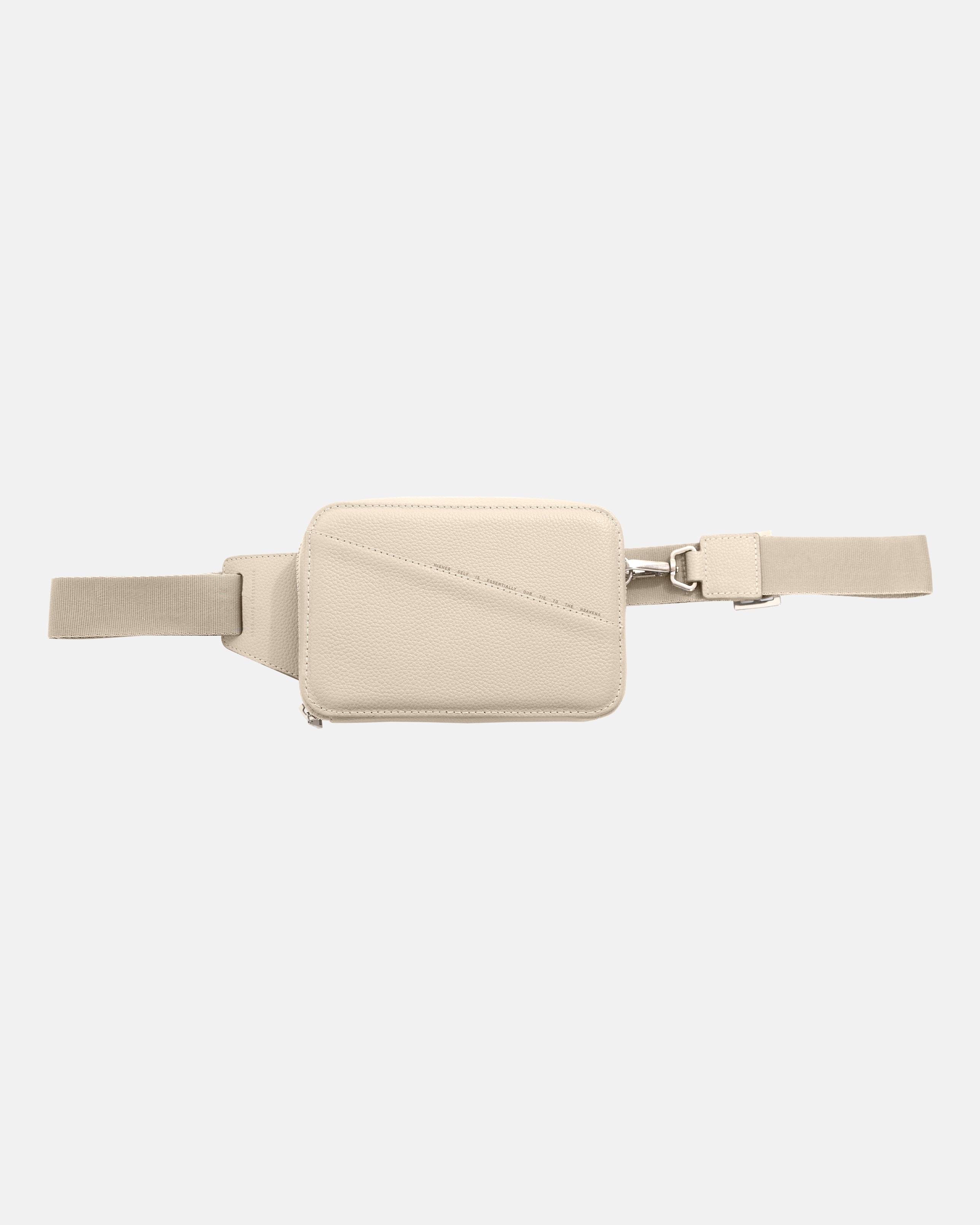 Basics Leather Cross-Body Bag Cream