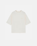 Basics Logo Ribbed Boxy Tshirt White