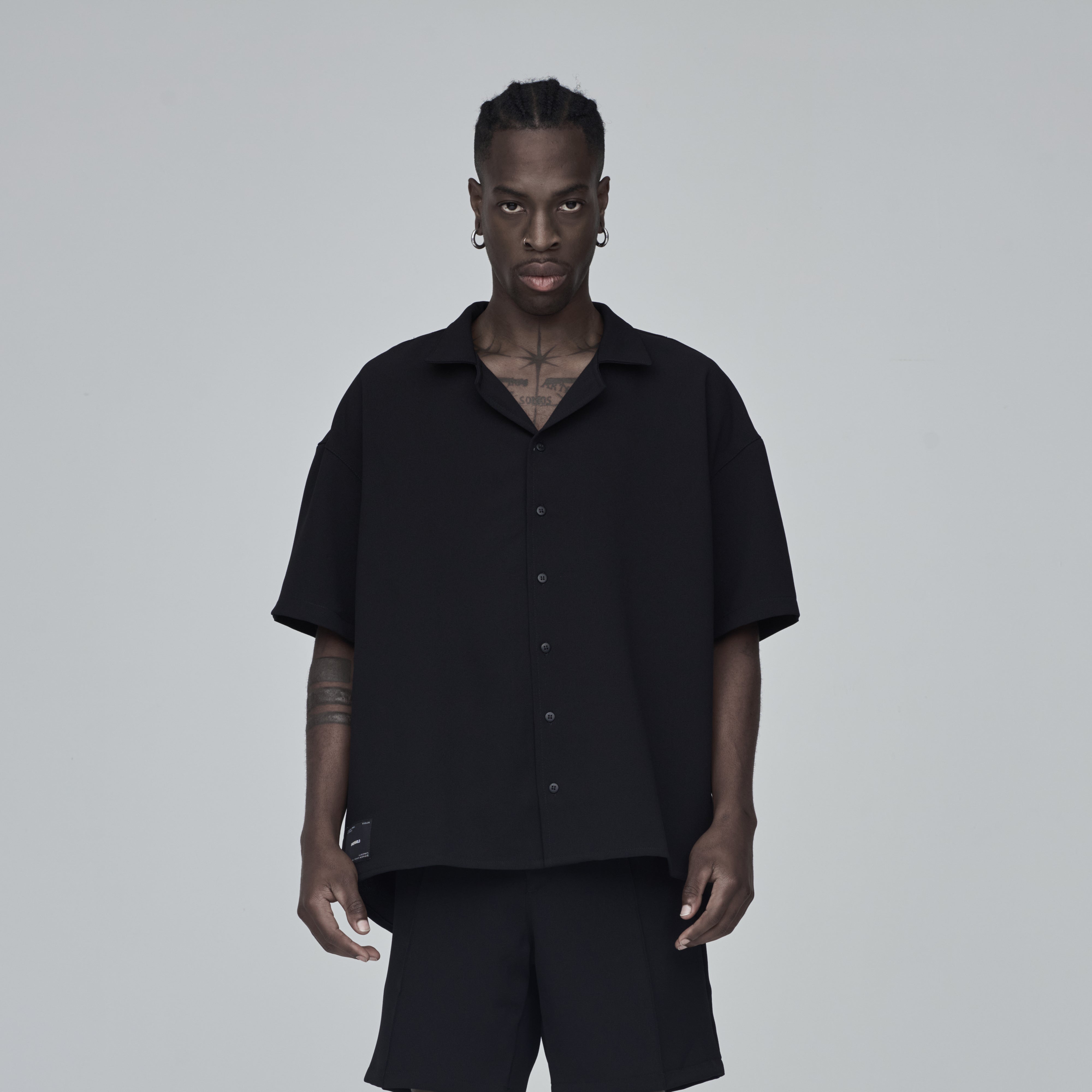 Basics Short Sleeve Shirt Black