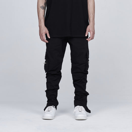 Basics Slim Cargo Pants Black