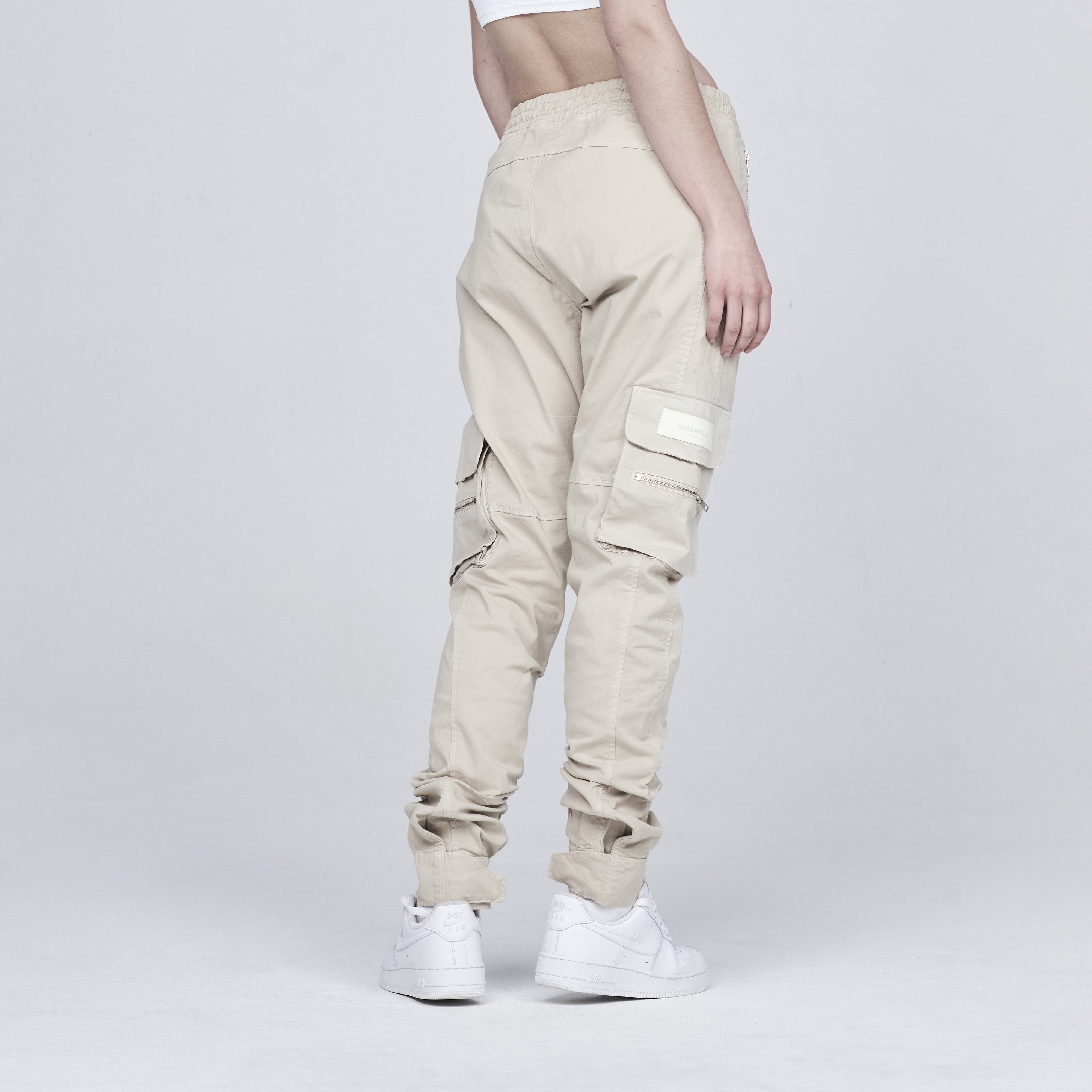 Basics Slim Cargo Pants Bone