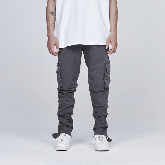 Basics Slim Cargo Pants Silver