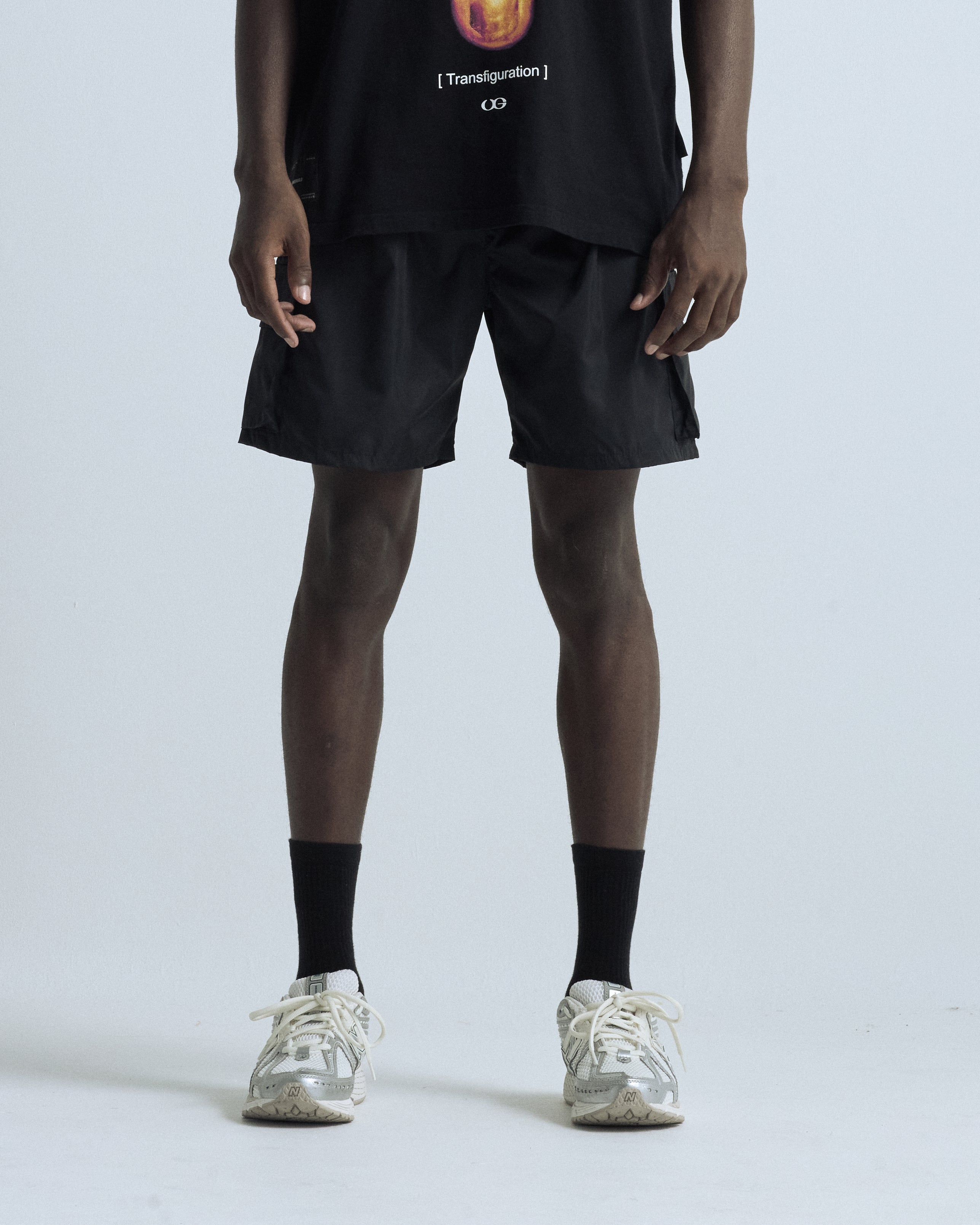 Basics Synthetic Cargo Short Black