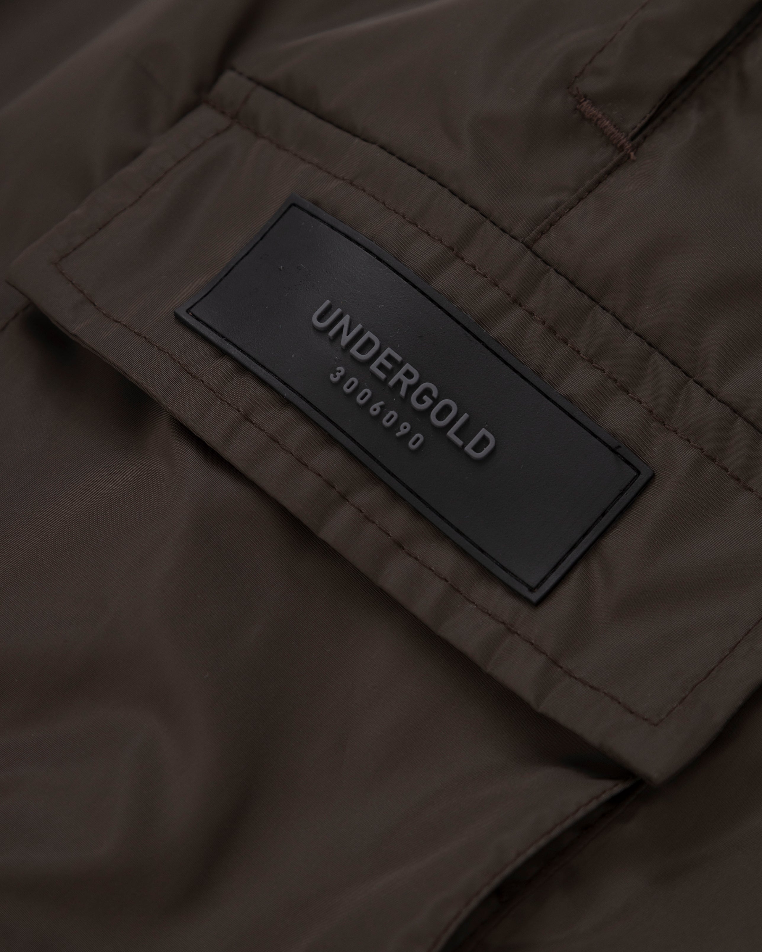 Basics Synthetic Cargo Short Brown