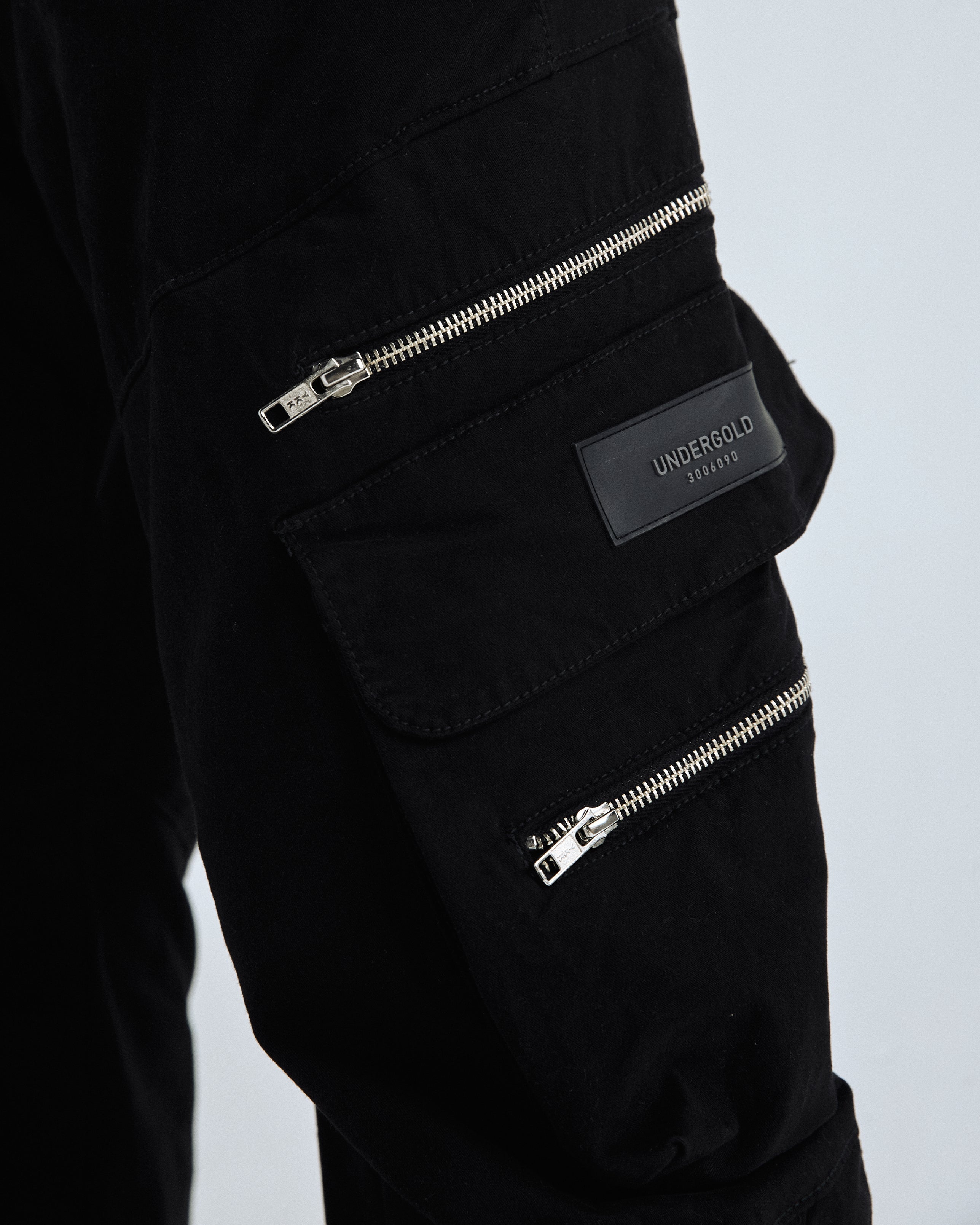 Basics Wide Cargo Pant Black