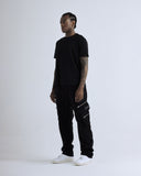 Basics Wide Cargo Pant Black