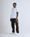 Basics Wide Cargo Pants Brown