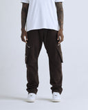 Basics Wide Cargo Pants Brown