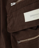 Basics Wide Cargo Pants Brown