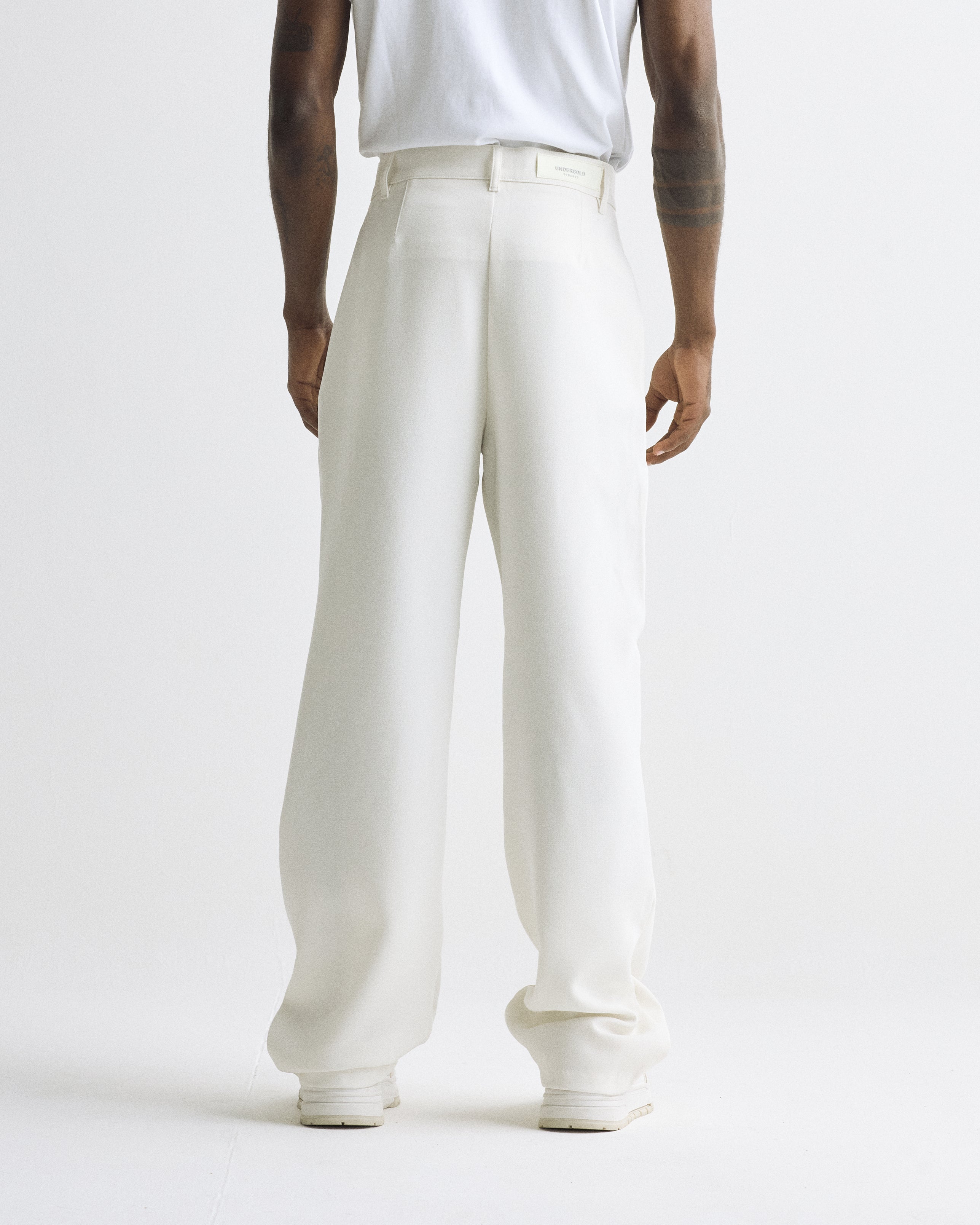 Basics Wide Trousers Cream