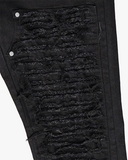 EPTM DISTRESSED CARPENTER FLARE PANTS-BLACK