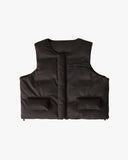 EPTM SUEDE BUBBLE VEST-BLACK