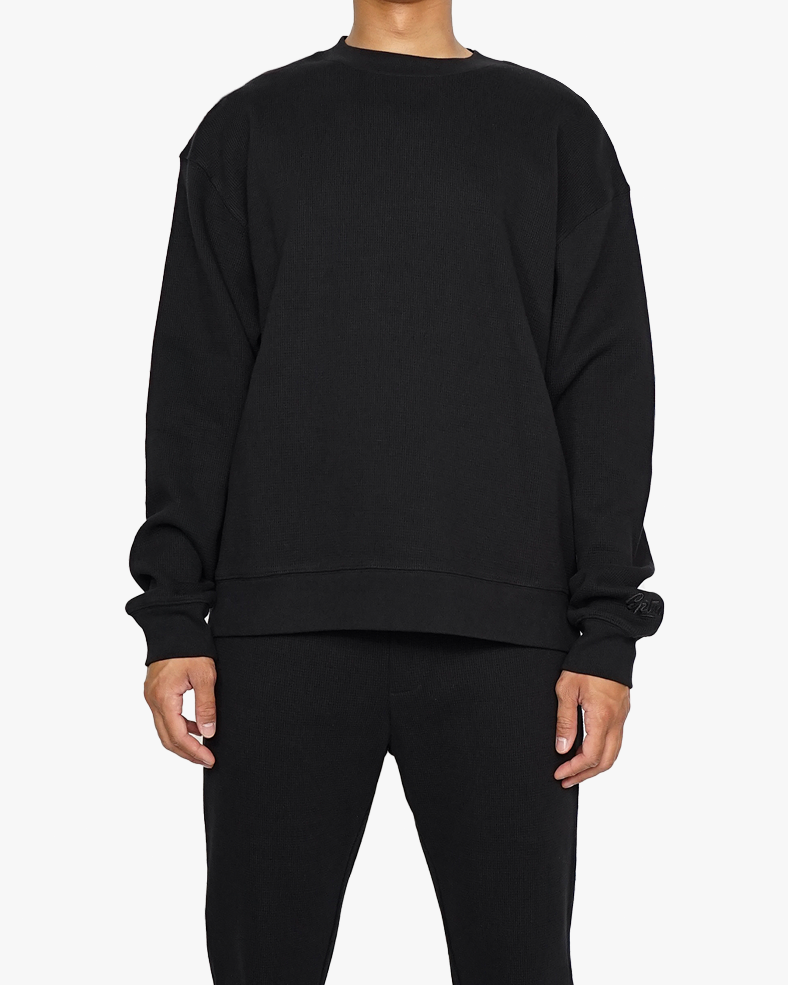 EPTM THERMAL SWEATSHIRT-BLACK