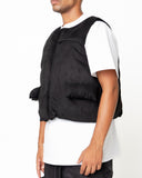 EPTM SUEDE BUBBLE VEST-BLACK