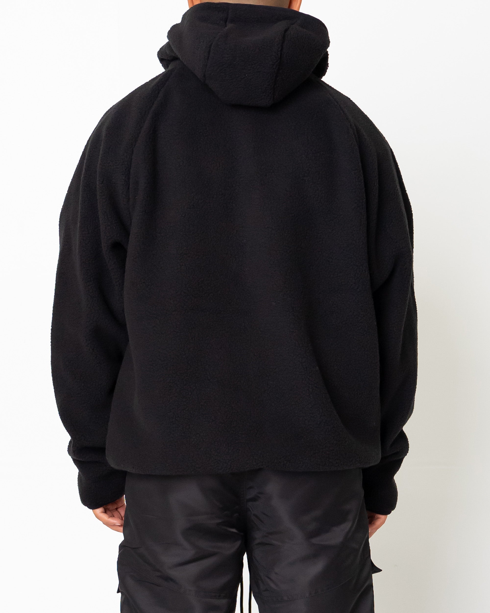 EPTM BALACLAVA SHERPA HOODIE-BLACK