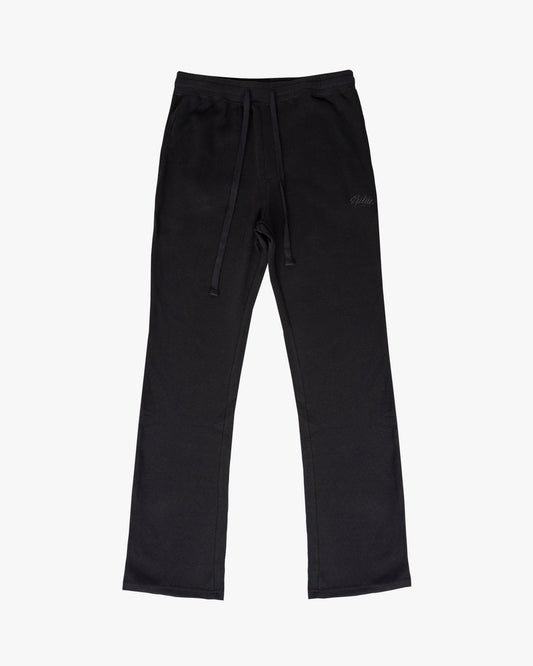 EPTM BIG N TALL THERMAL FLARE PANTS-BLACK