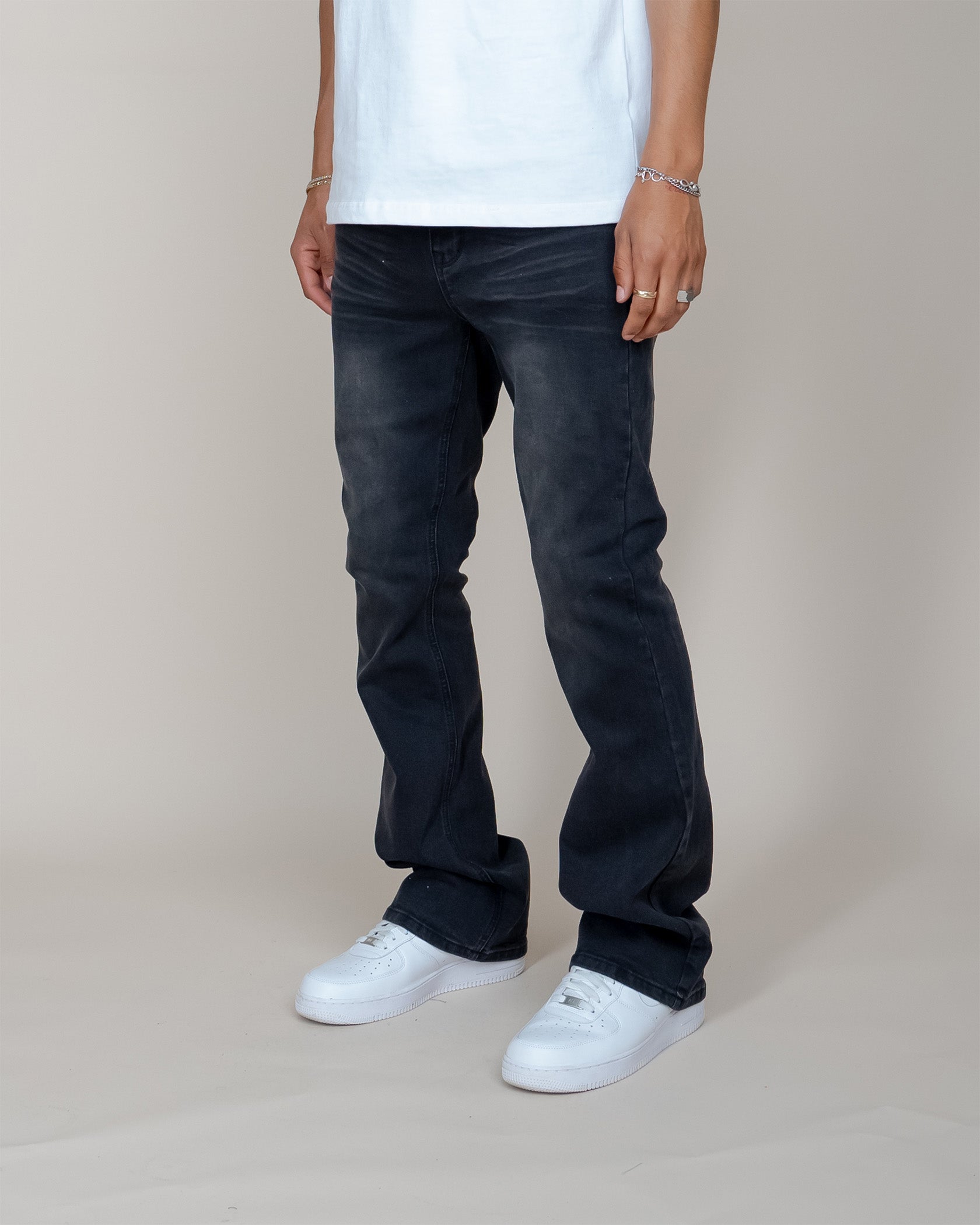 EPTM PERFECT FLARED DENIM - BLACK