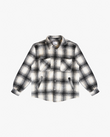 EPTM BIG N TALL SLIT FLANNEL SHIRT-BLACK/WHITE