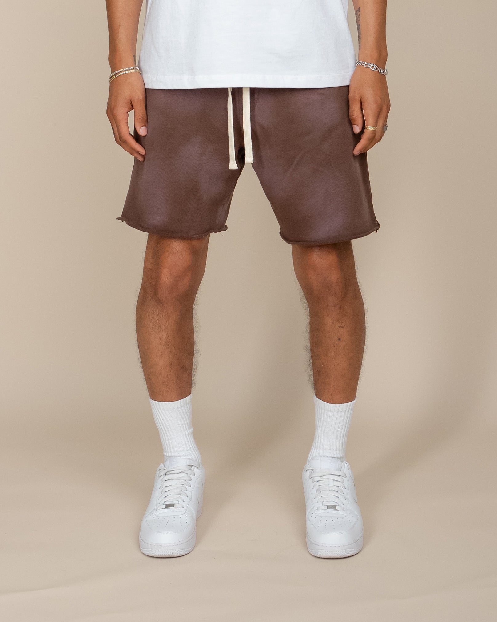 EPTM BIG N TALL SUN FADED SHORTS - BROWN