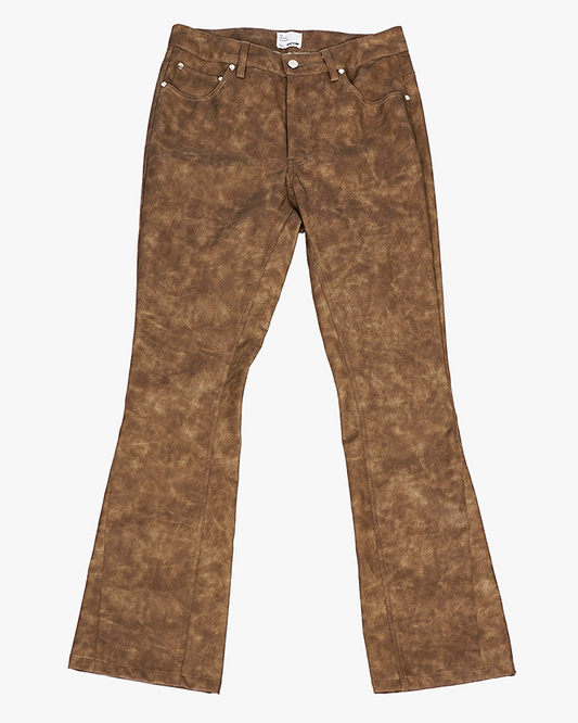 EPTM ROADHOUSE FLARE PANTS-BROWN