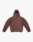 EPTM BALACLAVA SHERPA HOODIE-BROWN