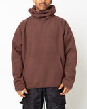 EPTM BALACLAVA SHERPA HOODIE-BROWN