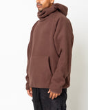 EPTM BALACLAVA SHERPA HOODIE-BROWN