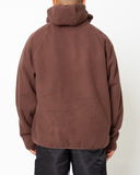 EPTM BALACLAVA SHERPA HOODIE-BROWN