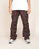 EPTM TEKNO FLARE PANTS-BROWN