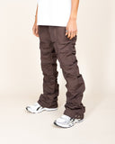 EPTM TEKNO FLARE PANTS-BROWN