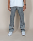 EPTM FRENCH TERRY CARPENTER PANTS - HEATHER GREY