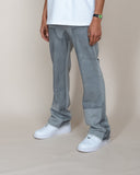 EPTM FRENCH TERRY CARPENTER PANTS - HEATHER GREY